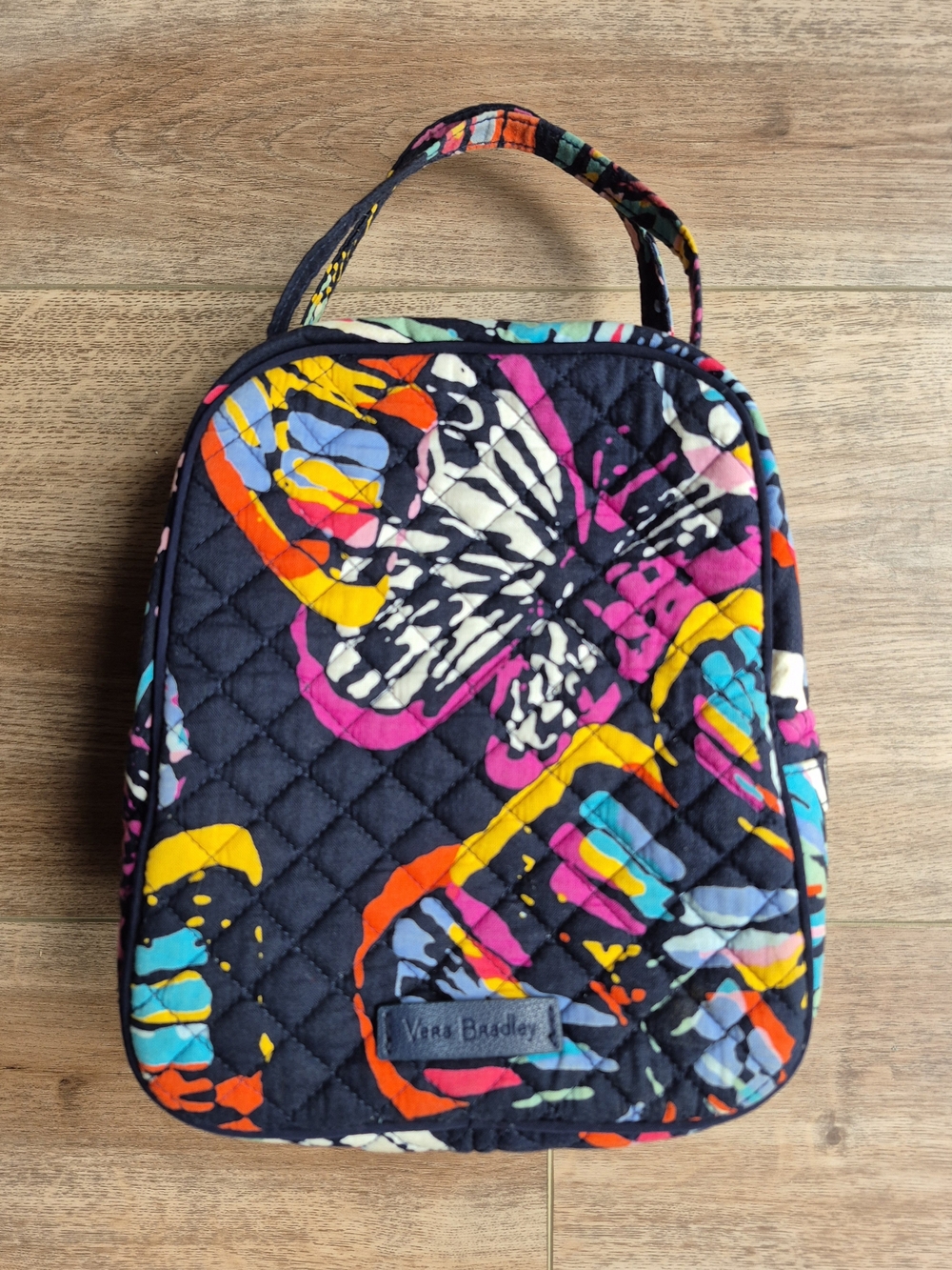 Vera Bradley Quilted Lunch Bag Butterfly Flutter Pattern Tote